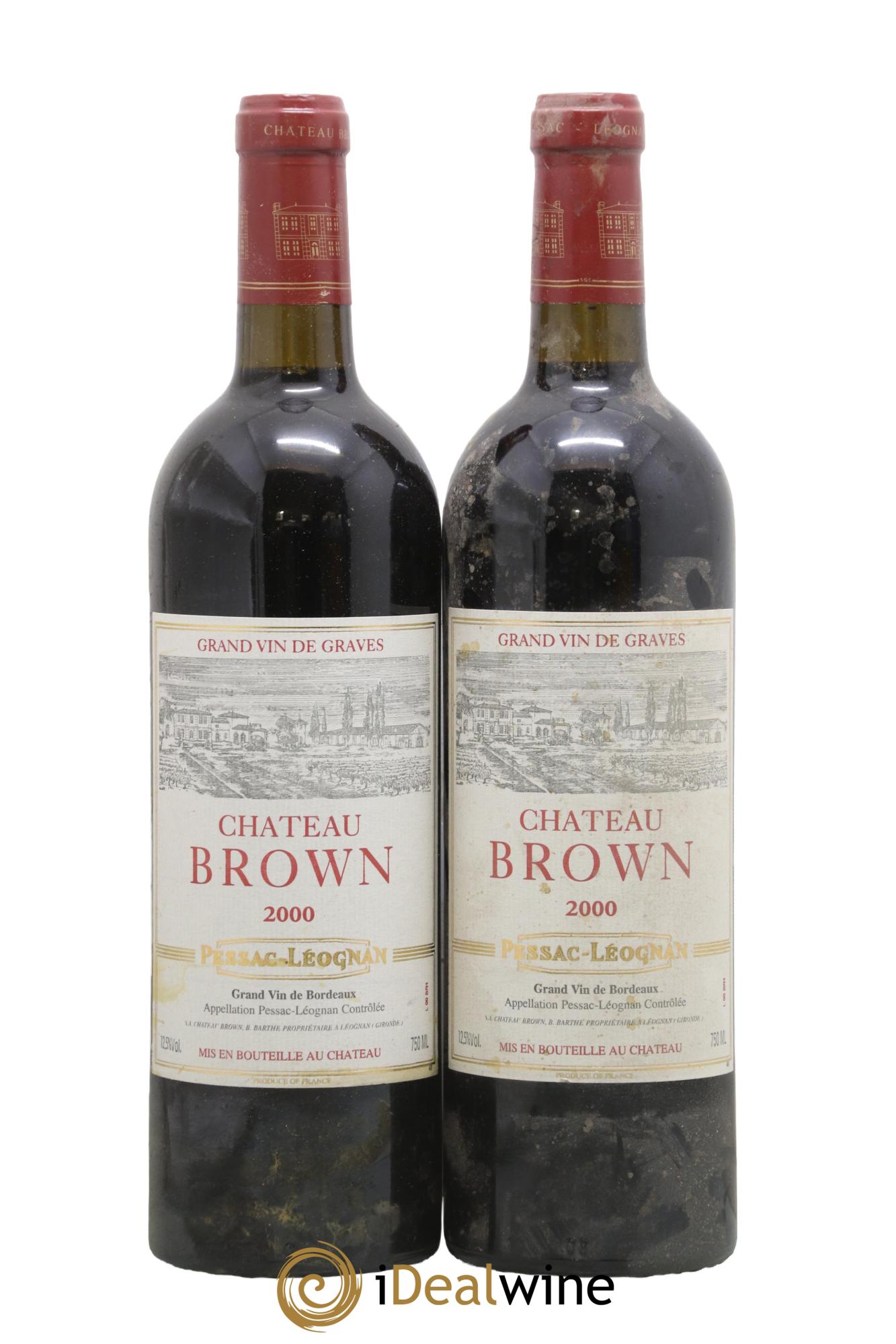 Château Brown 2000 - Lotto di 2 bottiglie - 0