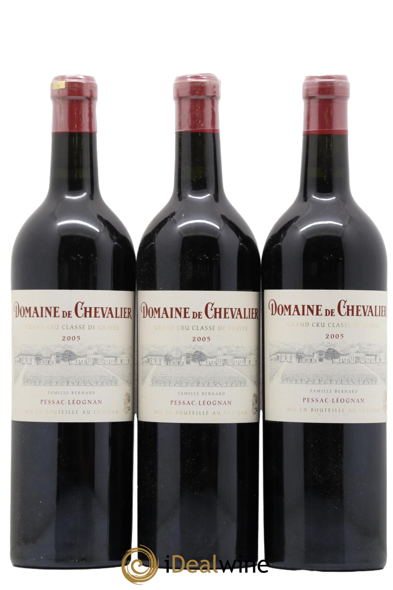 Domaine de Chevalier Cru Classé de Graves 2005 - Lot de 3 bouteilles - 0