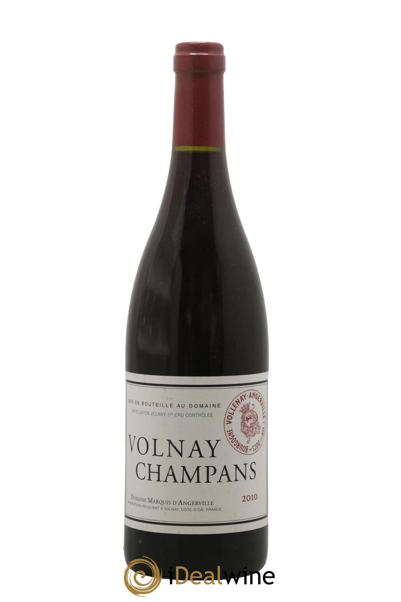 Volnay 1er Cru Champans Marquis d'Angerville (Domaine) 2010 - Lot de 1 bouteille - 0