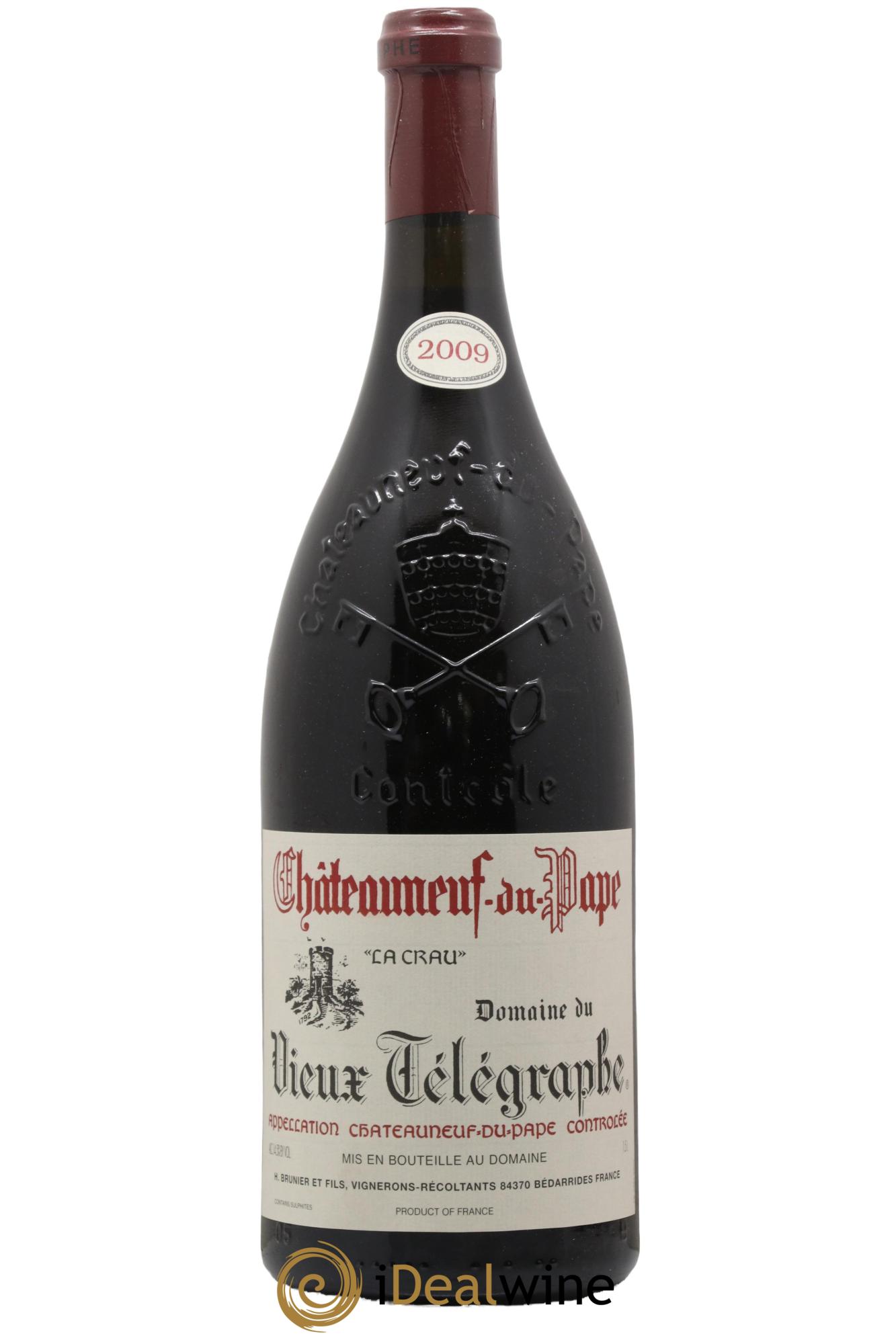 Châteauneuf-du-Pape Vieux Télégraphe (Domaine du) Vignobles Brunier 2009 - Lot de 1 magnum - 0