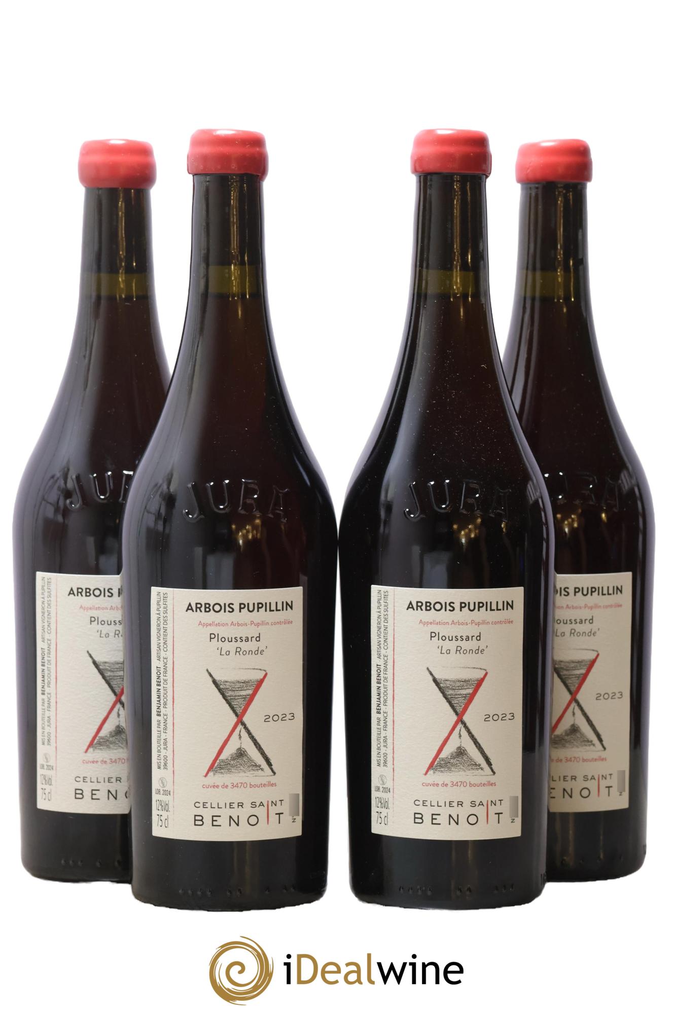 Arbois-Pupillin Ploussard La Ronde Cellier Saint Benoît 2023 - Lot de 4 bouteilles - 0
