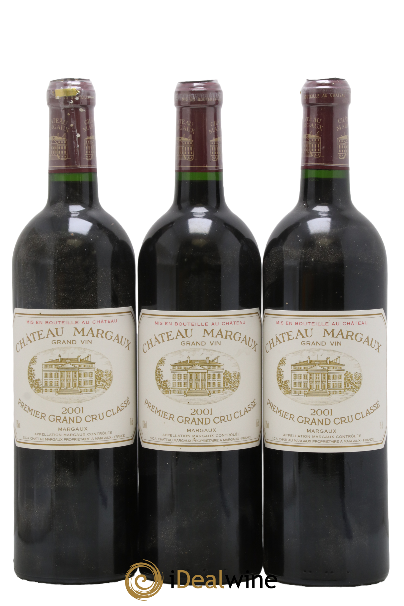 Château Margaux 1er Grand Cru Classé 2001 - Lot of 3 bottles - 0