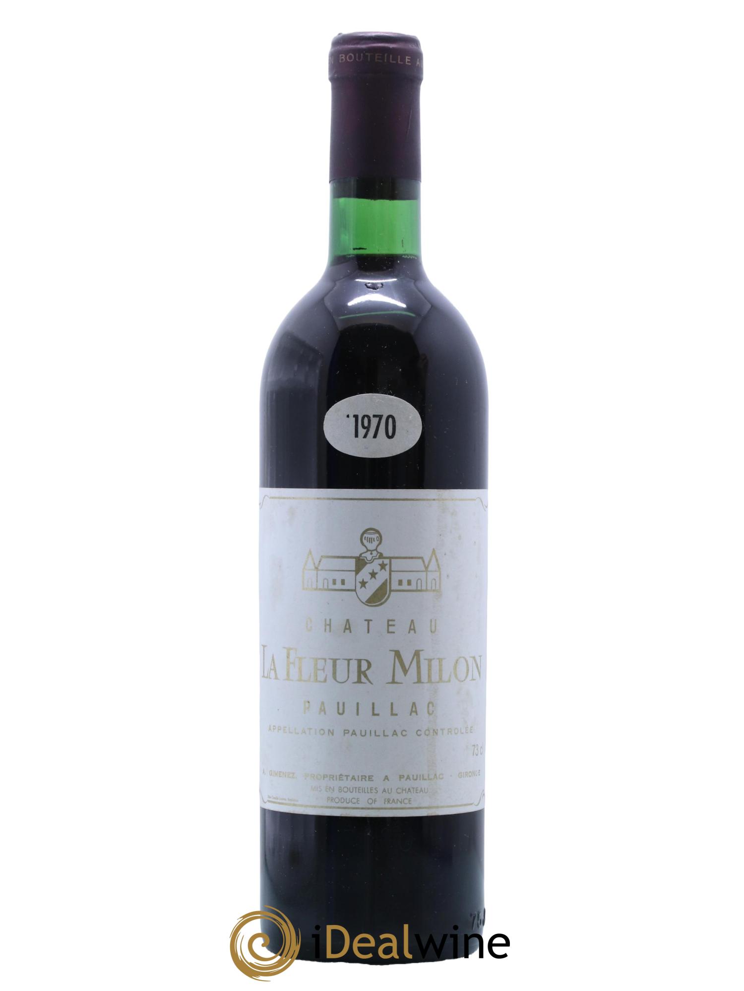 Château la Fleur Milon Cru Bourgeois 1970 - Lot de 1 bouteille - 0