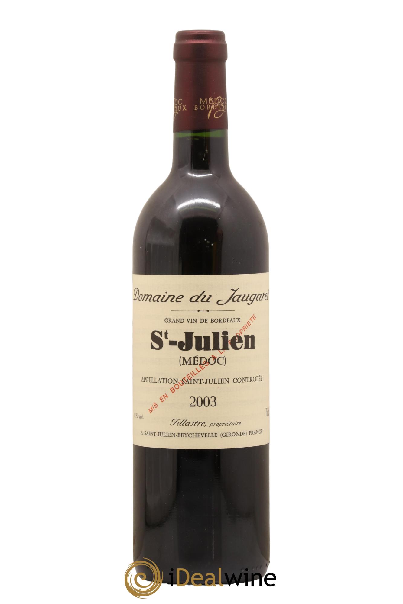 Domaine du Jaugaret 2003 - Lot de 1 bouteille - 0