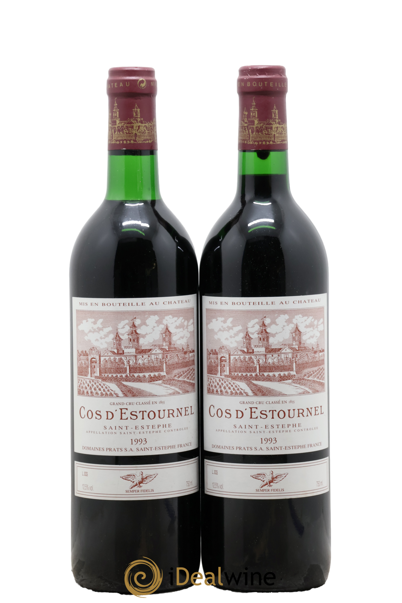 Cos d'Estournel 2ème Grand Cru Classé 1993 - Lot de 2 bouteilles - 0