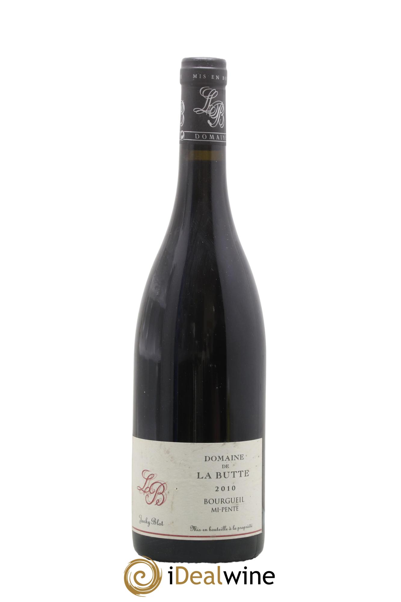 Bourgueil Mi-Pente Domaine de La Butte - Jacky Blot 2010 - Lot de 1 bouteille - 0