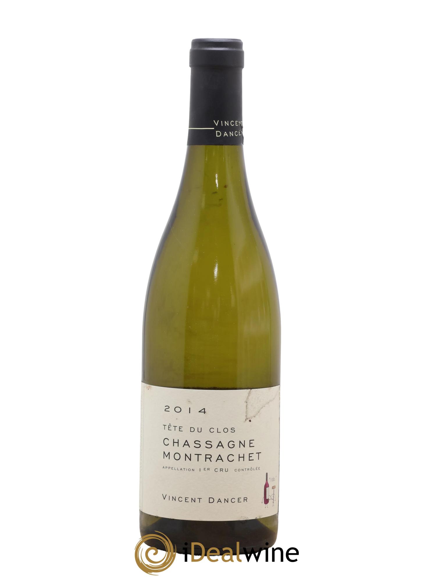Chassagne-Montrachet 1er Cru (Morgeot) Tête du Clos Vincent Dancer 2014 - Lot de 1 bouteille - 0