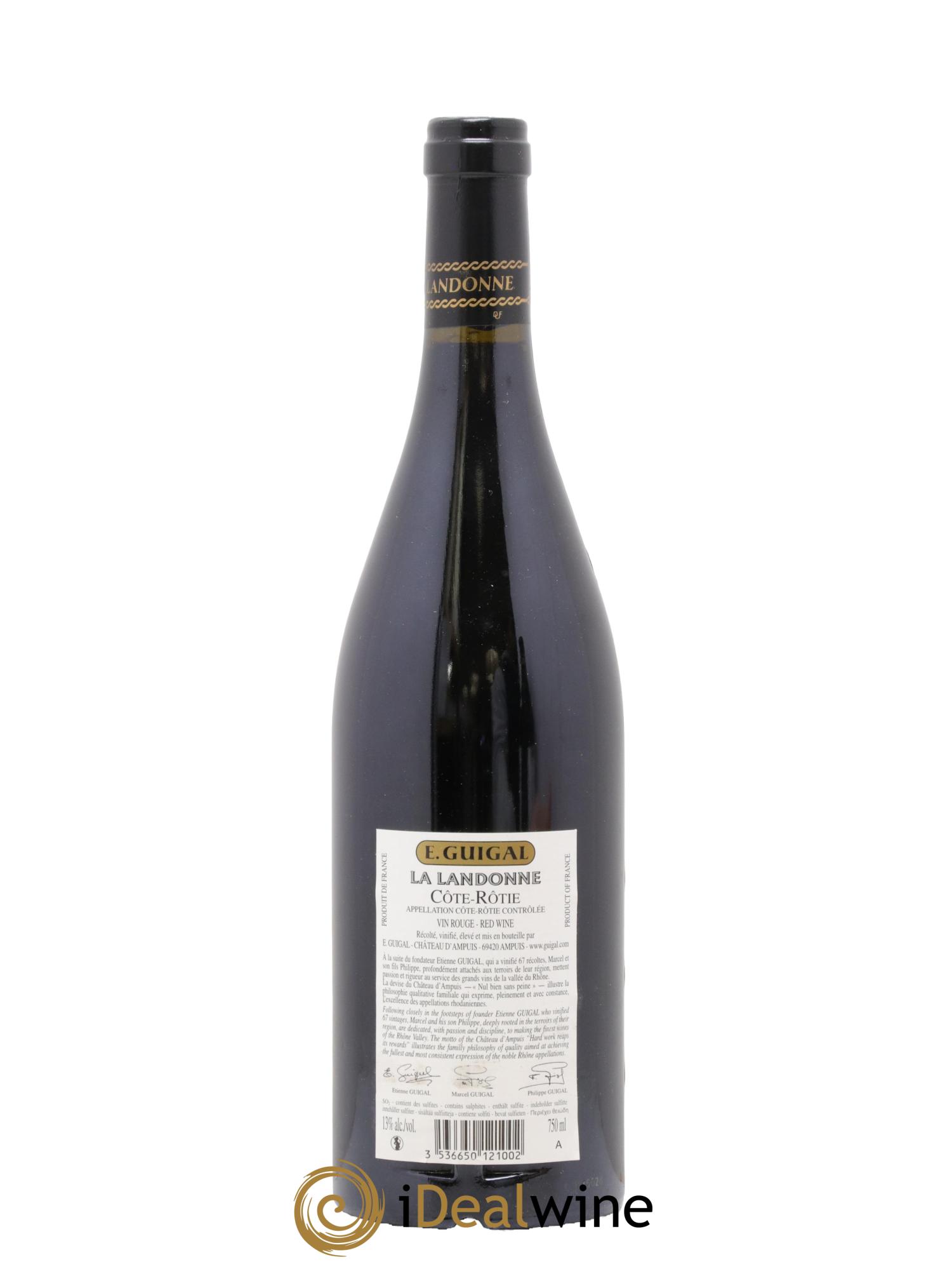 Côte-Rôtie La Landonne Guigal 2011 - Lot of 1 bottle - 1