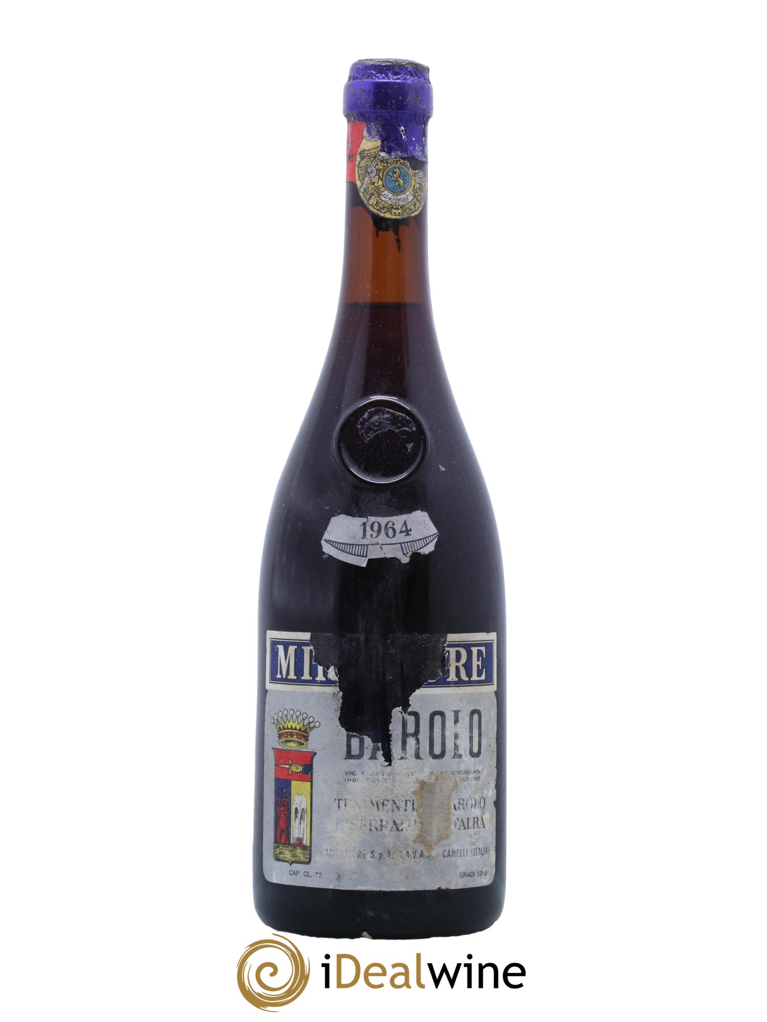 Barolo Mirafiore 1964 - Posten von 1 Flasche - 0