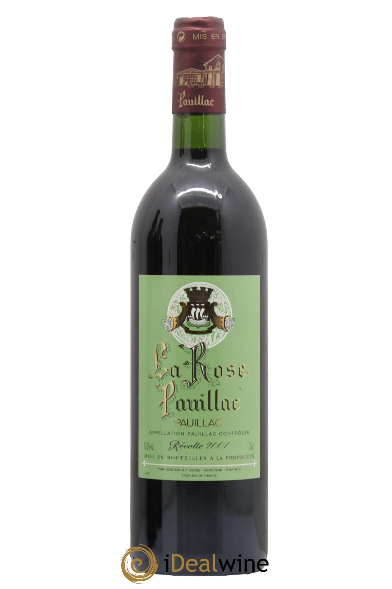 La Rose Pauillac 2001 - Lotto di 1 bottiglia - 0