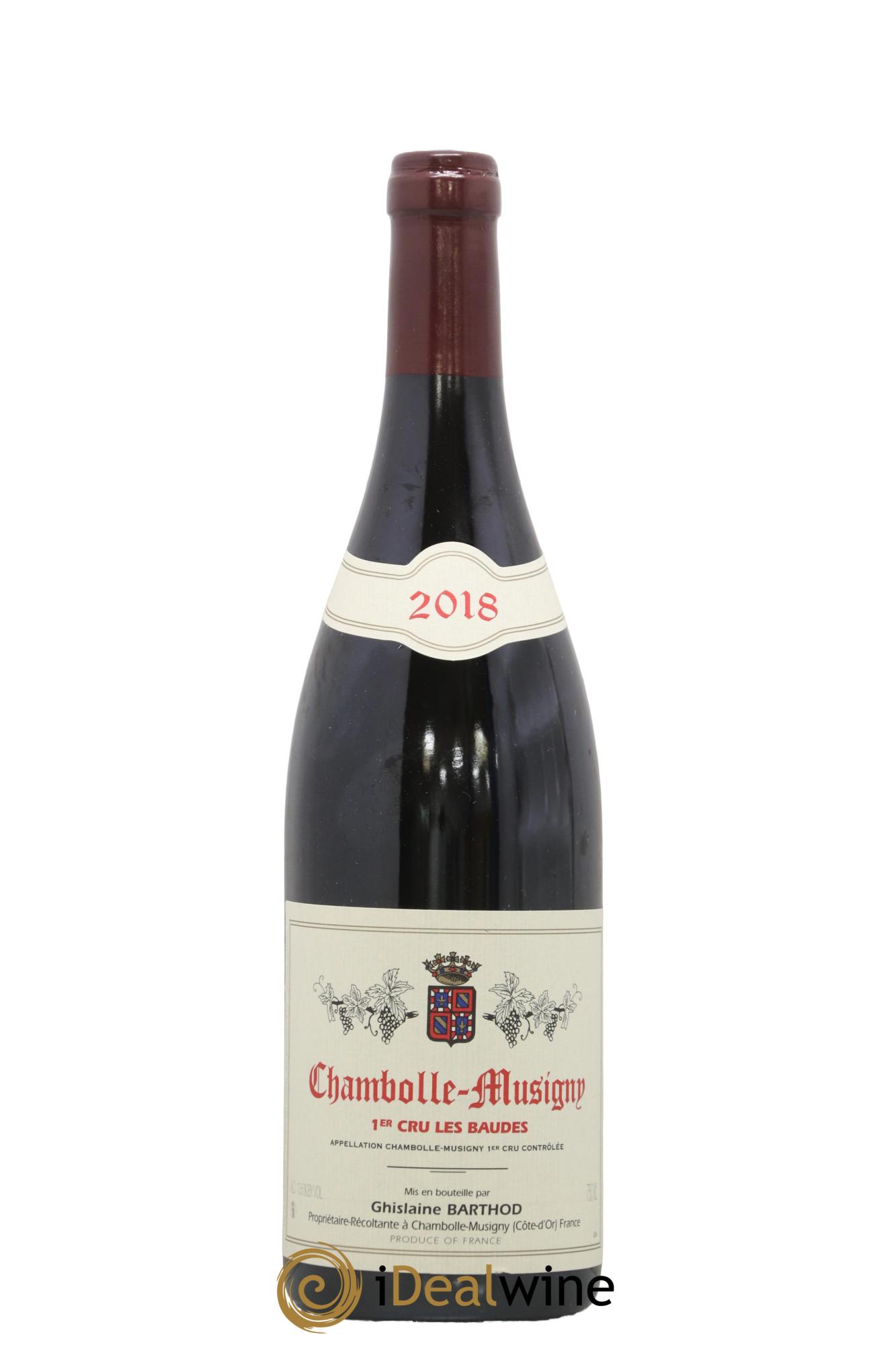 Chambolle-Musigny 1er Cru Les Baudes Ghislaine Barthod 2018 - Lot de 1 bouteille - 0