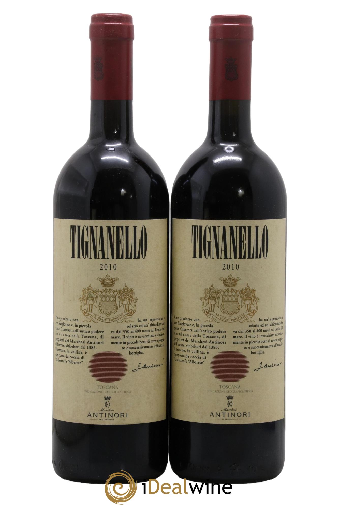 Toscana IGT Tignanello Tenuta Tignanello - Marchesi Antinori 2010 - Lotto di 2 bottiglie - 0