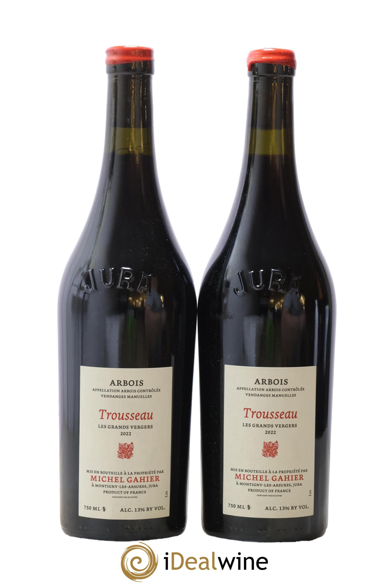 Arbois Trousseau Les Grands Vergers Michel Gahier 2022 - Lot de 2 bouteilles - 0