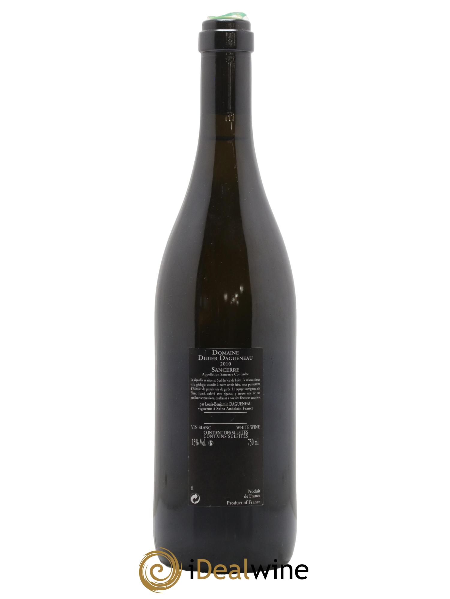 Sancerre Le Mont Damné Chavignol Dagueneau (Domaine Didier - Louis-Benjamin) 2010 - Posten von 1 Flasche - 1