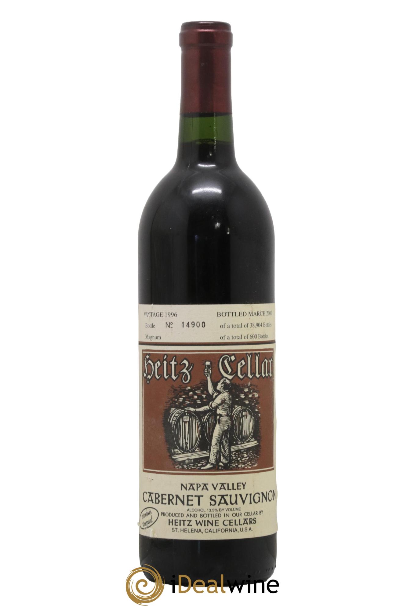 Napa Valley Cabernet Sauvignon Martha's Vineyard Heitz Cellar 1996 - Lot de 1 bouteille - 0