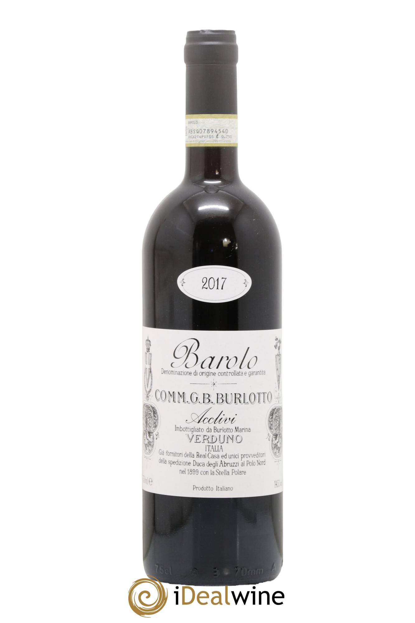 Barolo DOCG Acclivi Comm. Giovan Battista Burlotto 2017 - Lotto di 1 bottiglia - 0