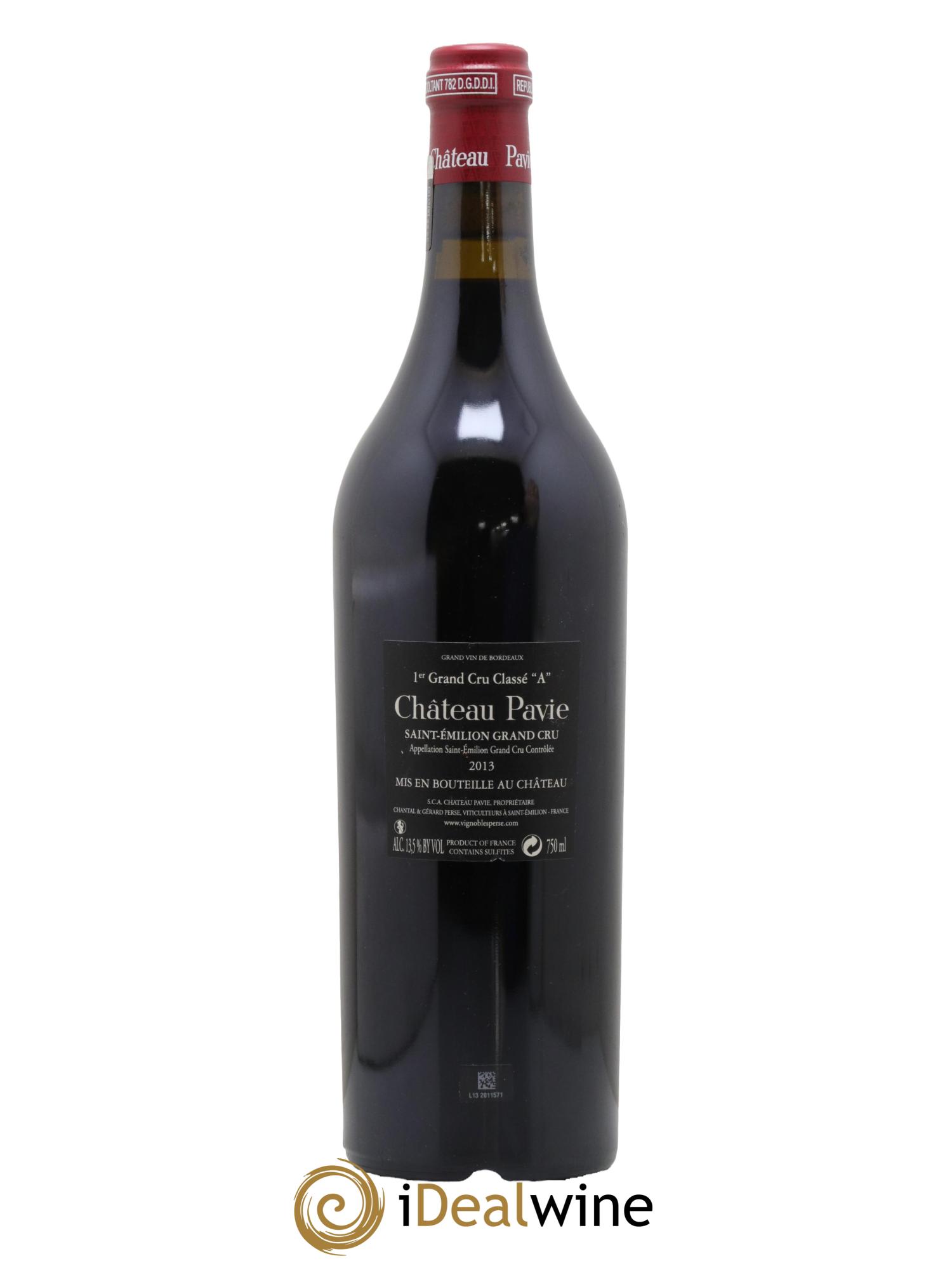 Château Pavie 1er Grand Cru Classé A 2013 - Lot de 1 bouteille - 1