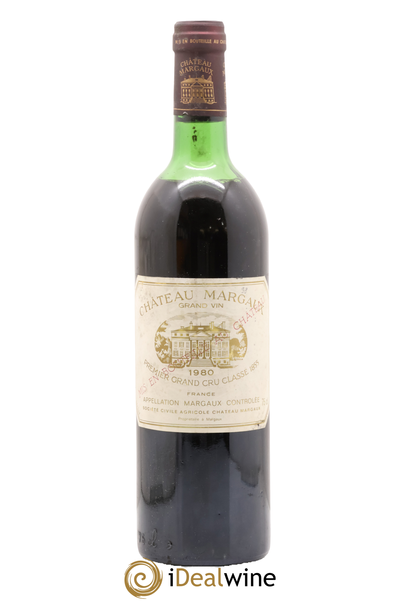 Château Margaux 1er Grand Cru Classé 1980 - Lot de 1 bouteille - 0