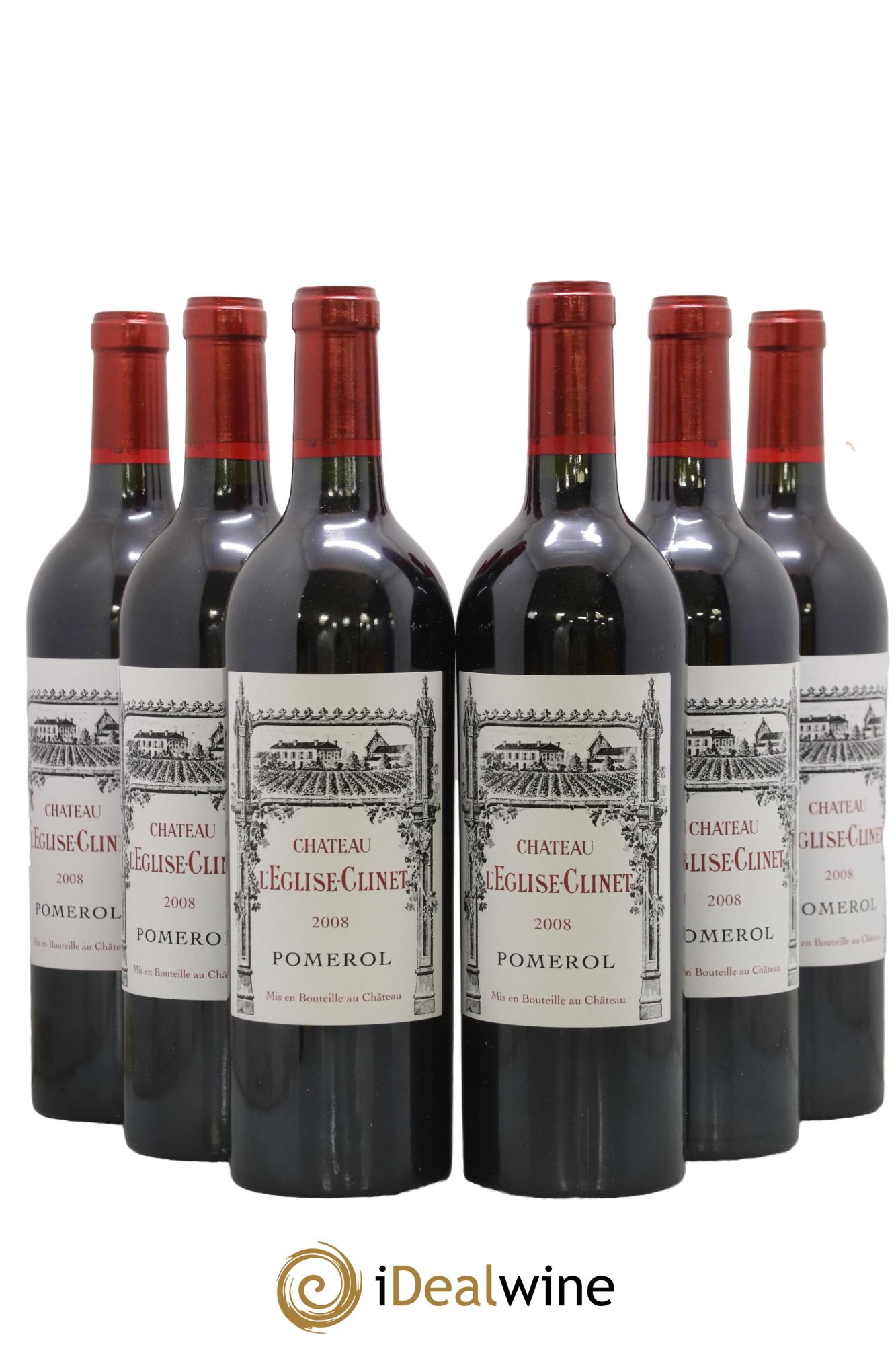 Château l' Église Clinet 2008 - Lot de 6 bouteilles - 0