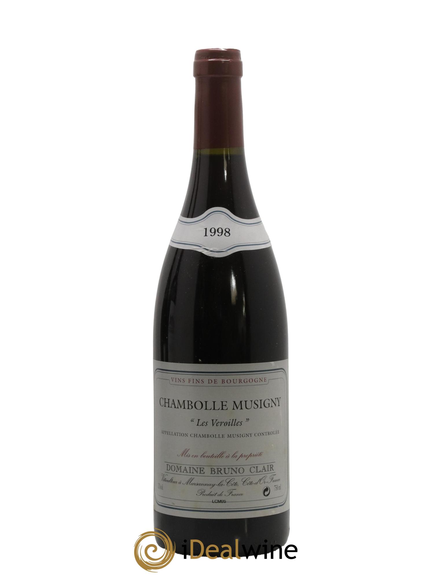 Chambolle-Musigny Les Veroilles Bruno Clair (Domaine) 1998 - Lot de 1 bouteille - 0
