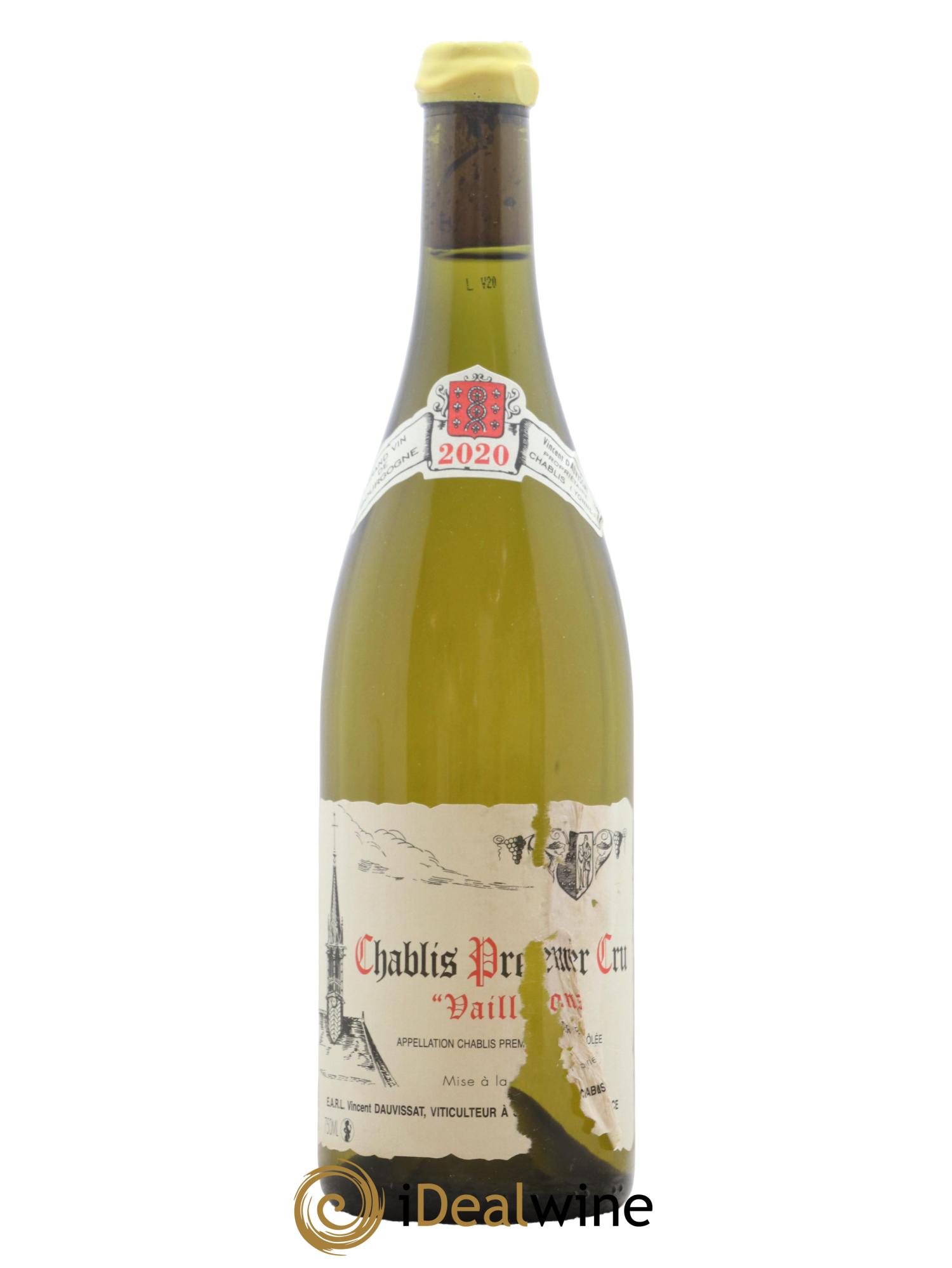 Chablis 1er Cru Vaillons Vincent Dauvissat (Domaine) 2020 - Lot de 1 bouteille - 0
