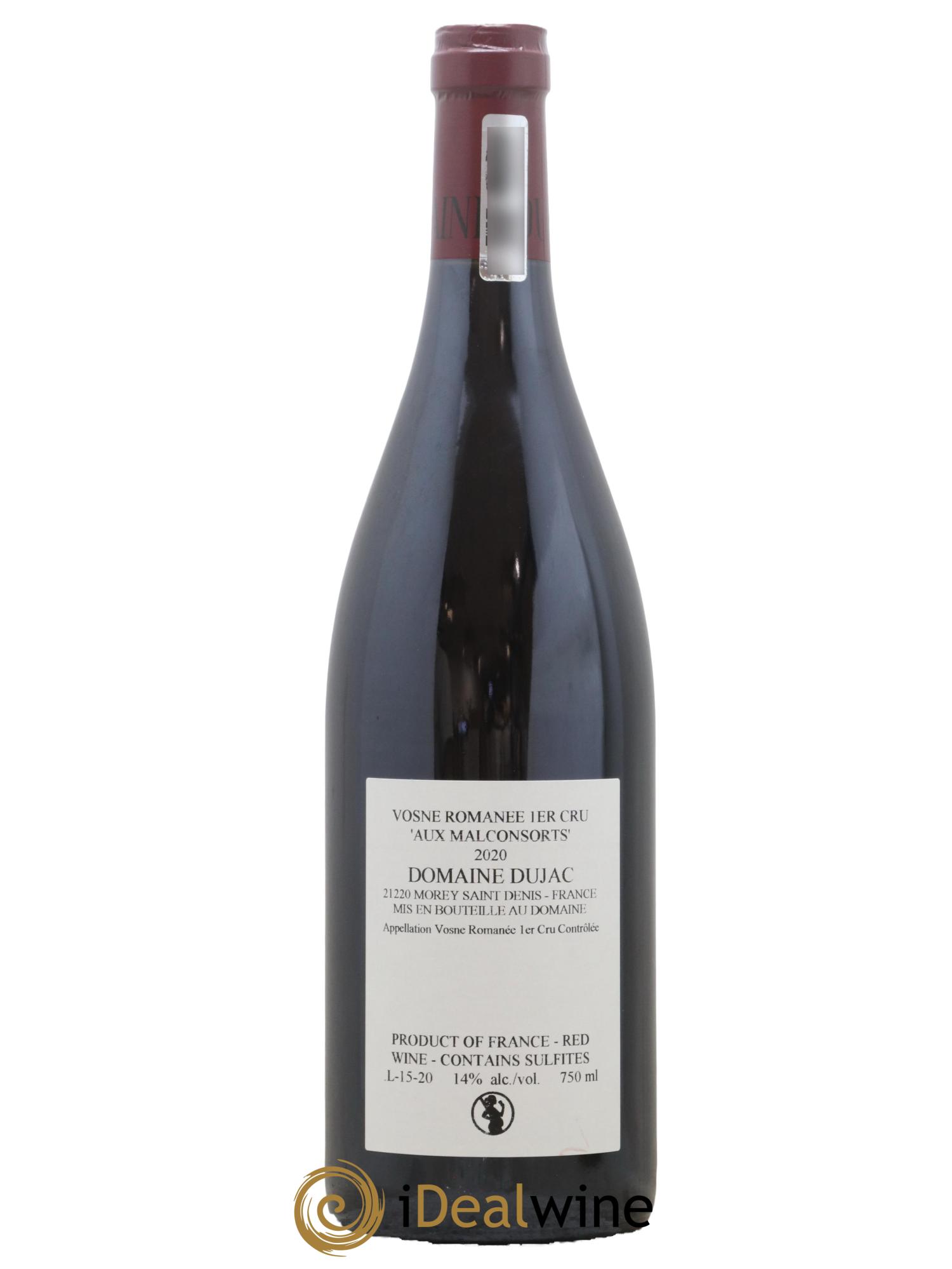 Vosne-Romanée 1er Cru Aux Malconsorts Dujac (Domaine) 2020 - Lot de 1 bouteille - 1