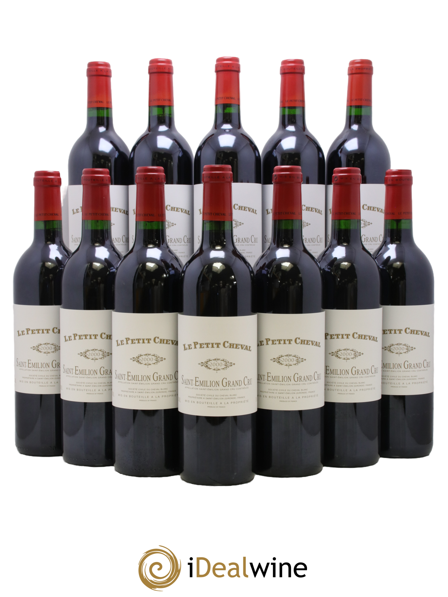 Le Petit Cheval Second Vin 2000 - Lot de 12 bouteilles - 0