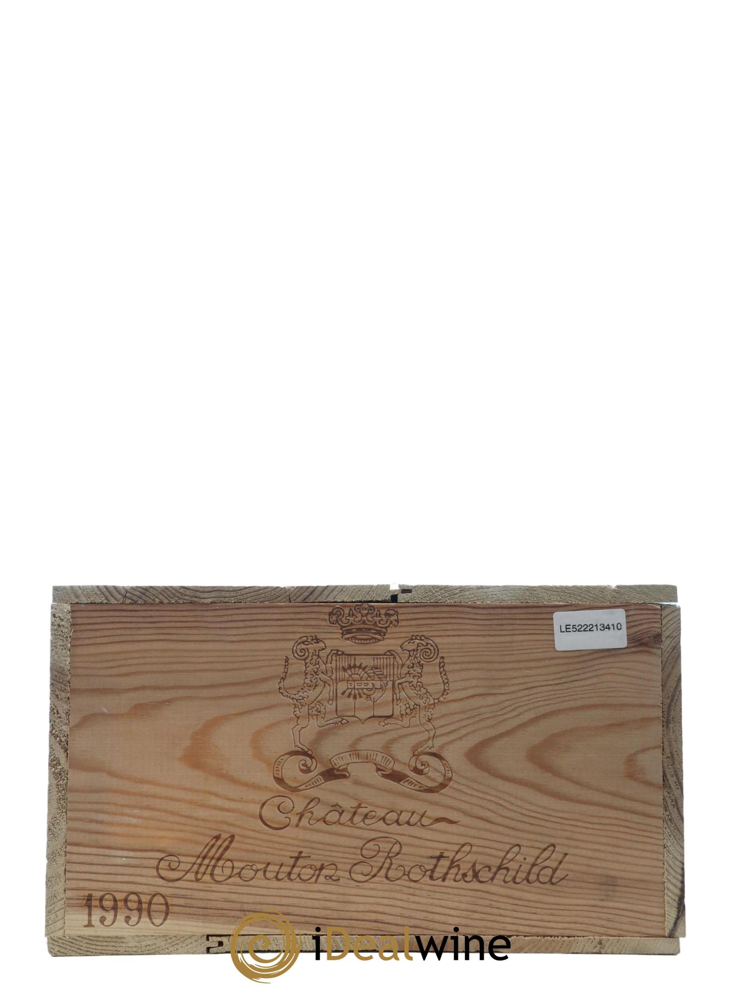 Château Mouton Rothschild 1er Grand Cru Classé 1990 - Posten von 12 Flaschen - 10