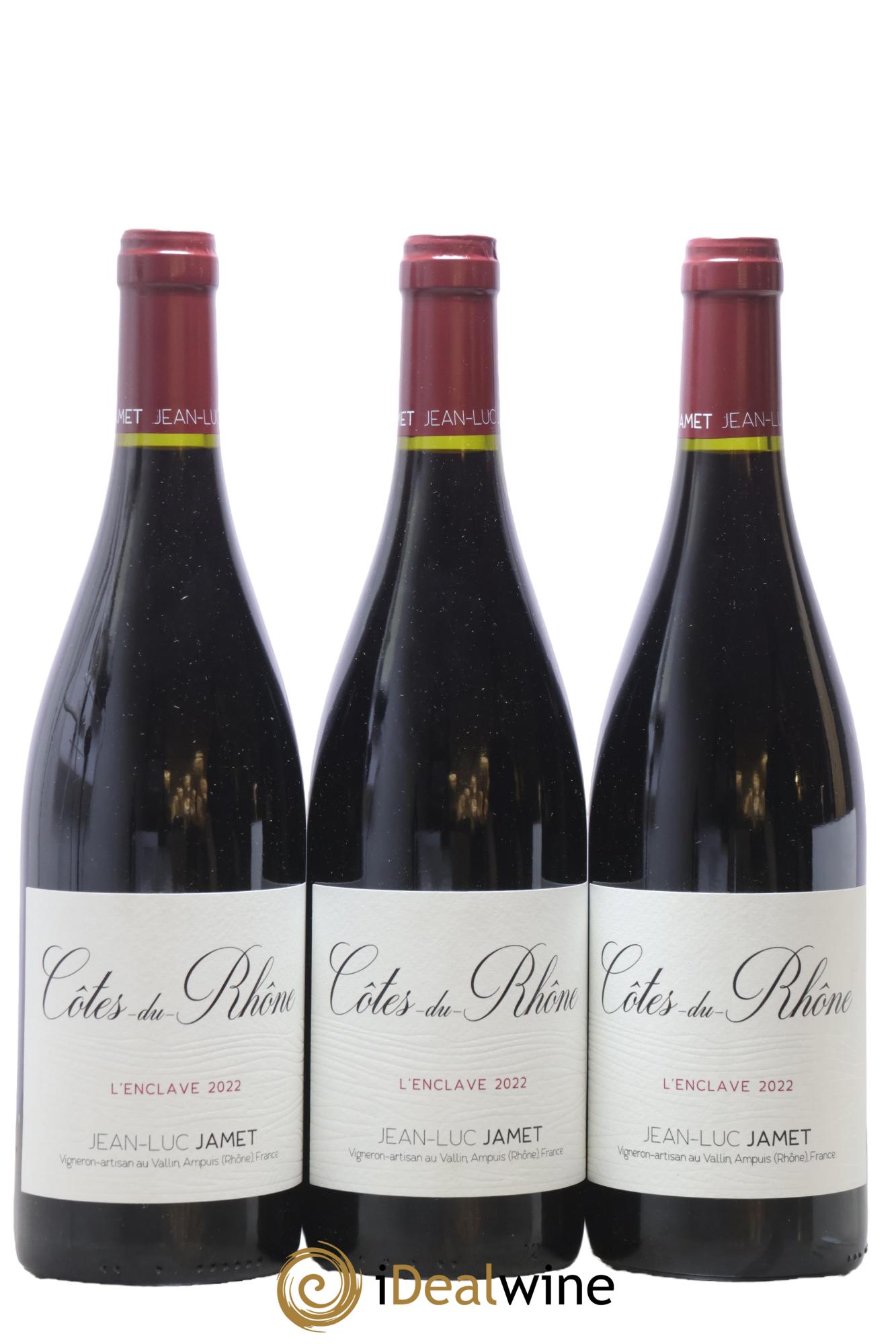 Côtes-du-Rhône L'Enclave Jean-Luc Jamet 2022 - Lot de 3 bouteilles - 0