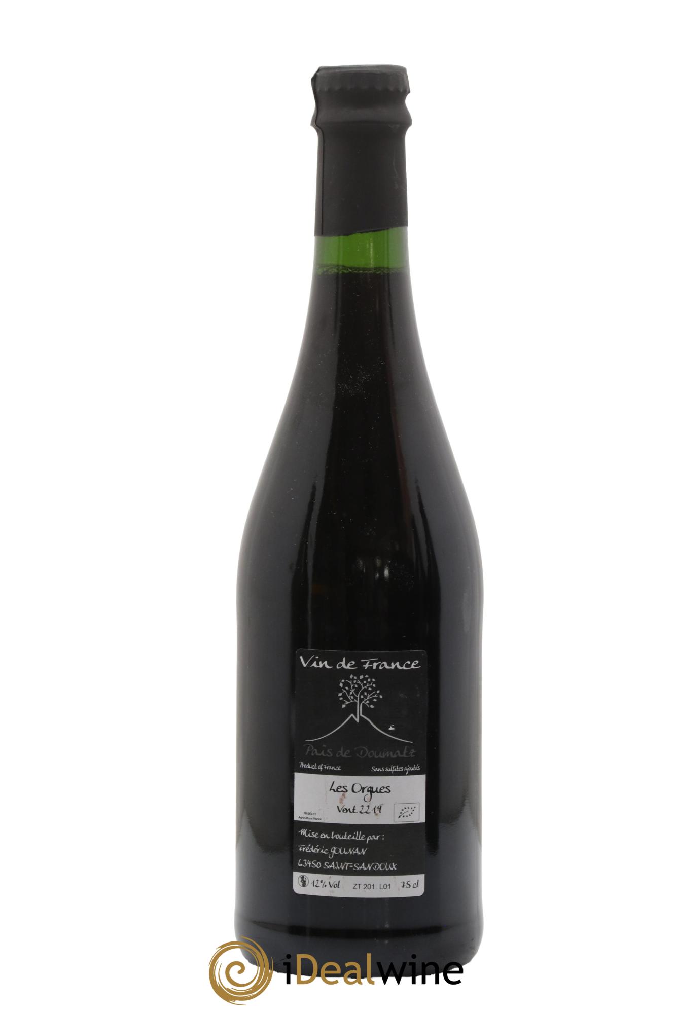 Vin de France Les Orgues Vignoble de l'Arbre Blanc 2019 - Lot de 1 bouteille - 1