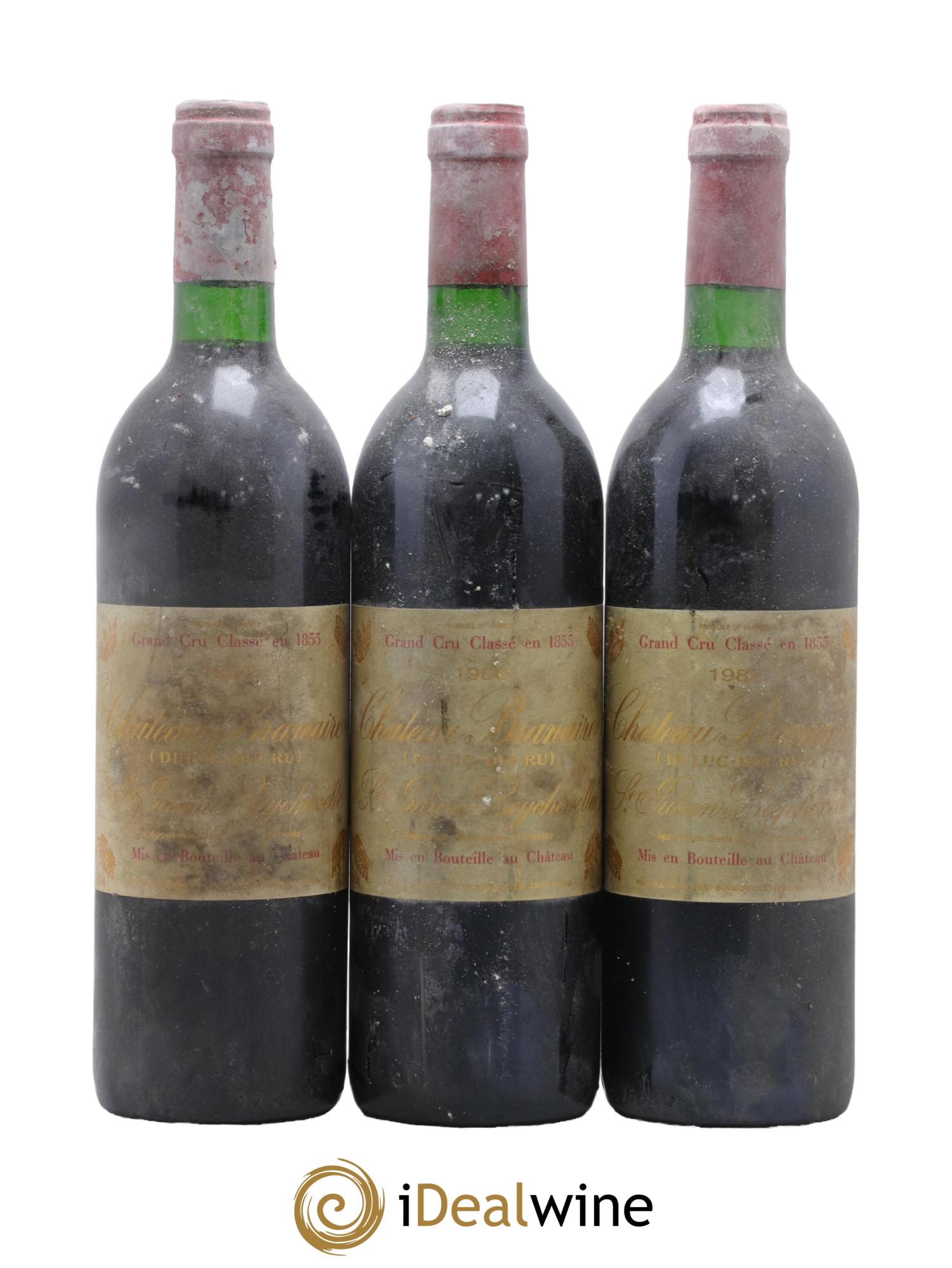 Château Branaire Ducru 4ème Grand Cru Classé 1988 - Lot de 3 bouteilles - 0