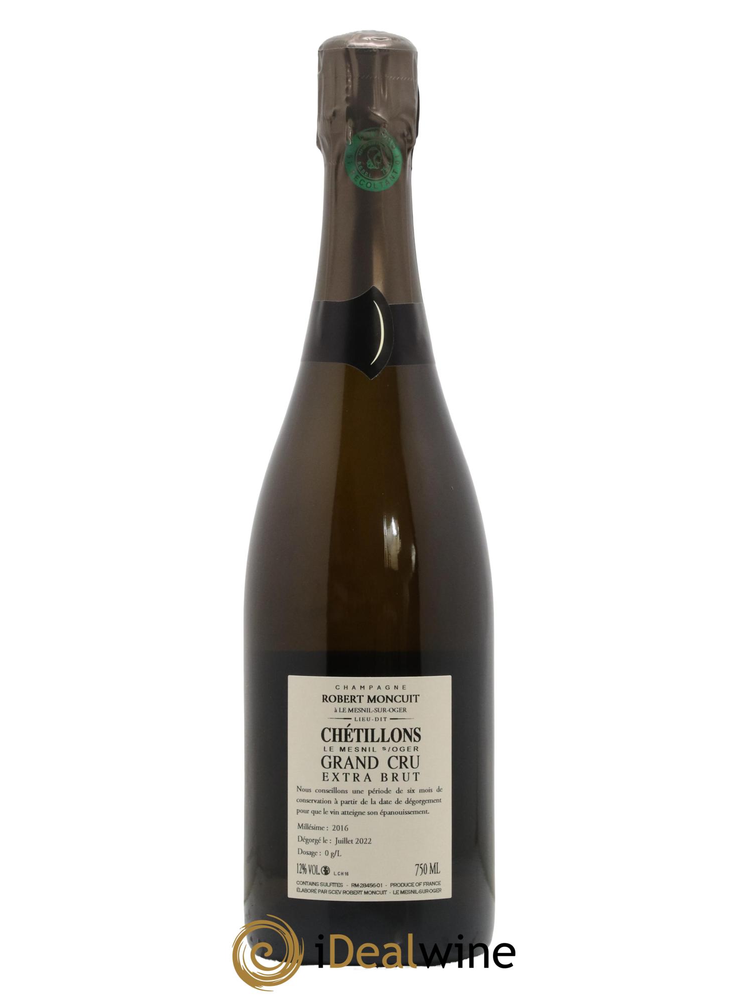 Chétillons Blanc de Blancs Grand Cru Extra-Brut Robert Moncuit 2016 - Lot de 1 bouteille - 1