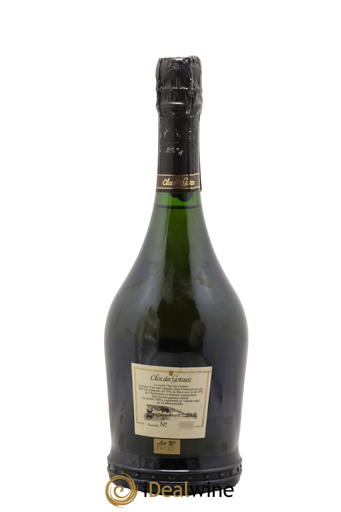 Clos des Goisses Philipponnat 1985 - Posten von 1 Flasche - 1