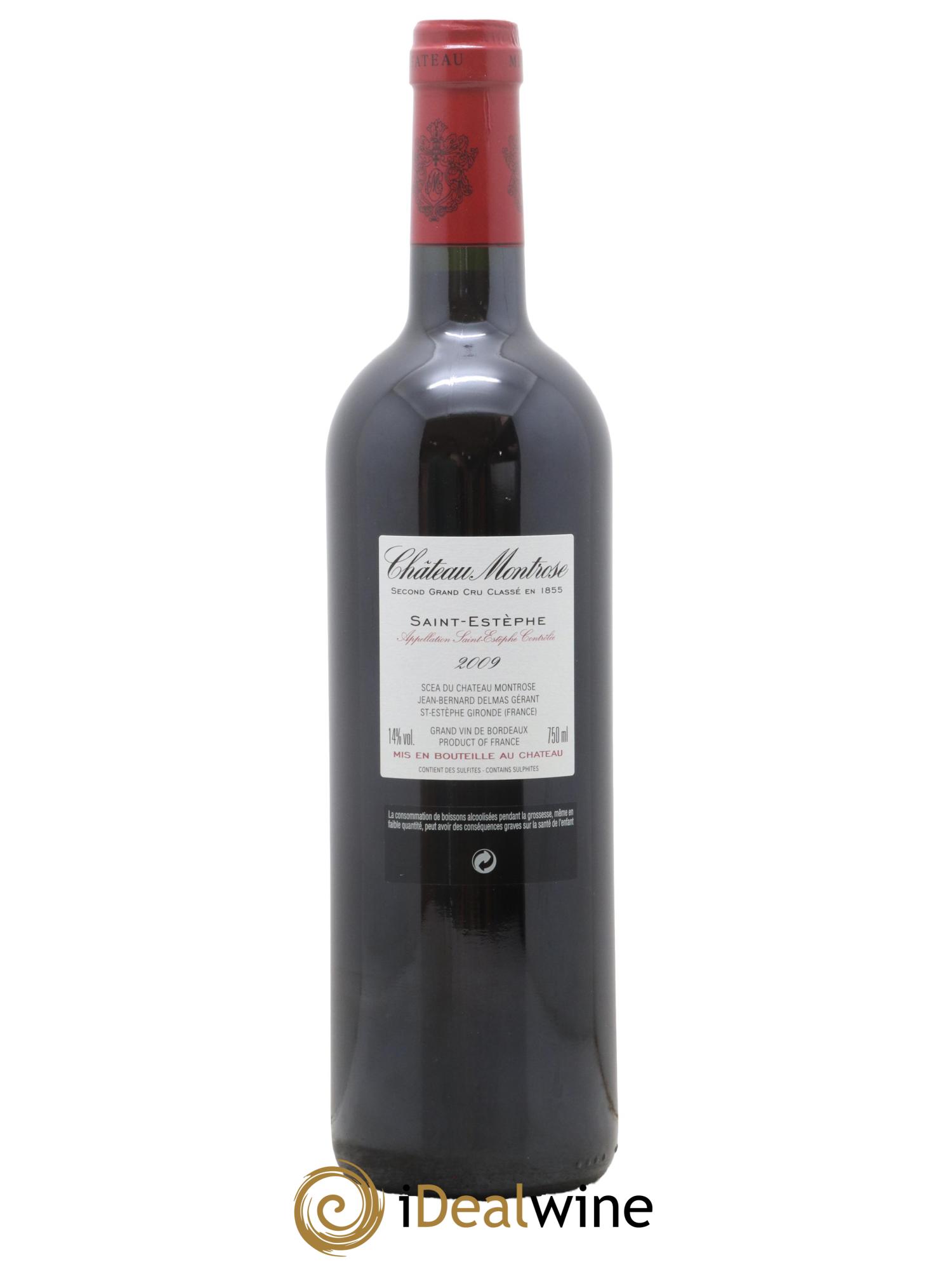 Château Montrose 2ème Grand Cru Classé 2009 - Lot de 1 bouteille - 1