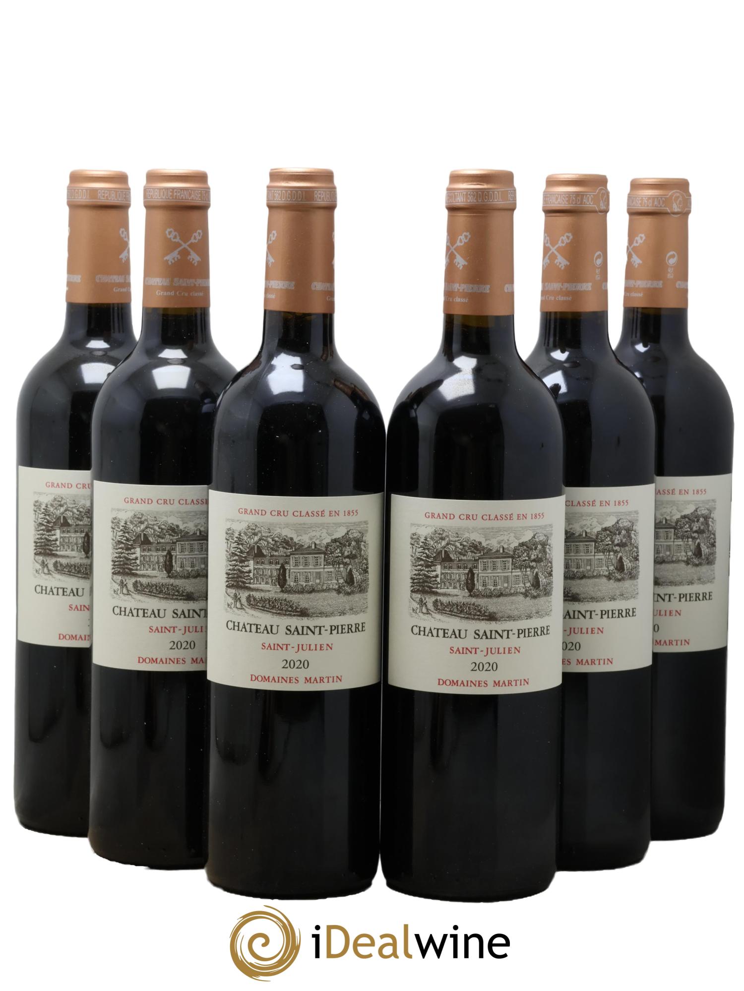 Château Saint-Pierre 4ème Grand Cru Classé 2020 - Lot of 6 bottles - 0
