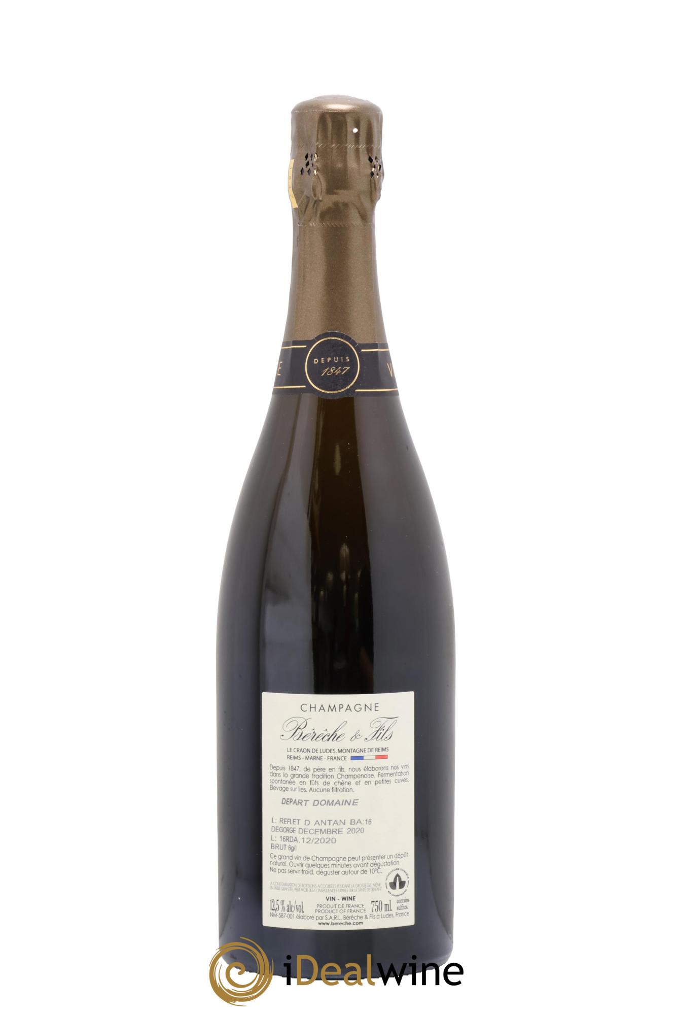 Reflet d'Antan Bérêche et Fils - Lot of 1 bottle - 1