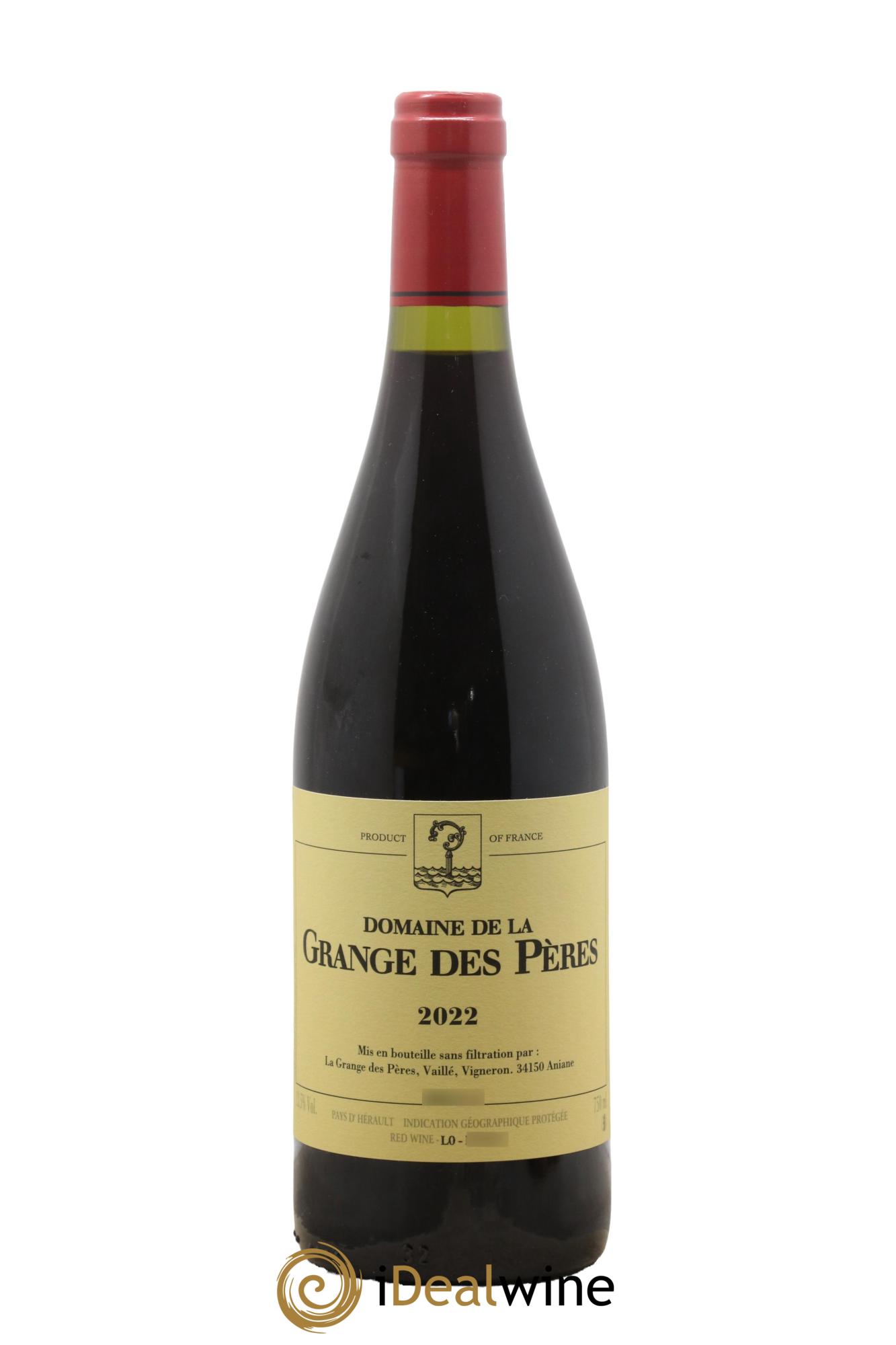 Pays d'Hérault Grange des Pères Laurent Vaillé 2022 - Lot de 1 bouteille - 0