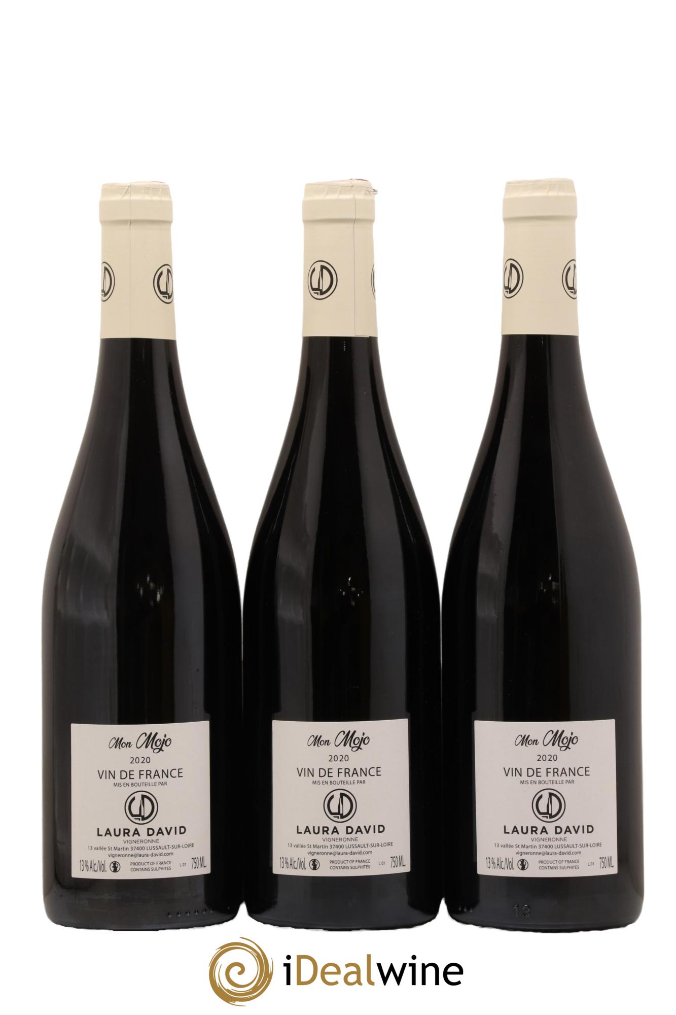 Vin de France Mon Mojo Domaine Laura David 2020 - Lot de 3 bouteilles - 1