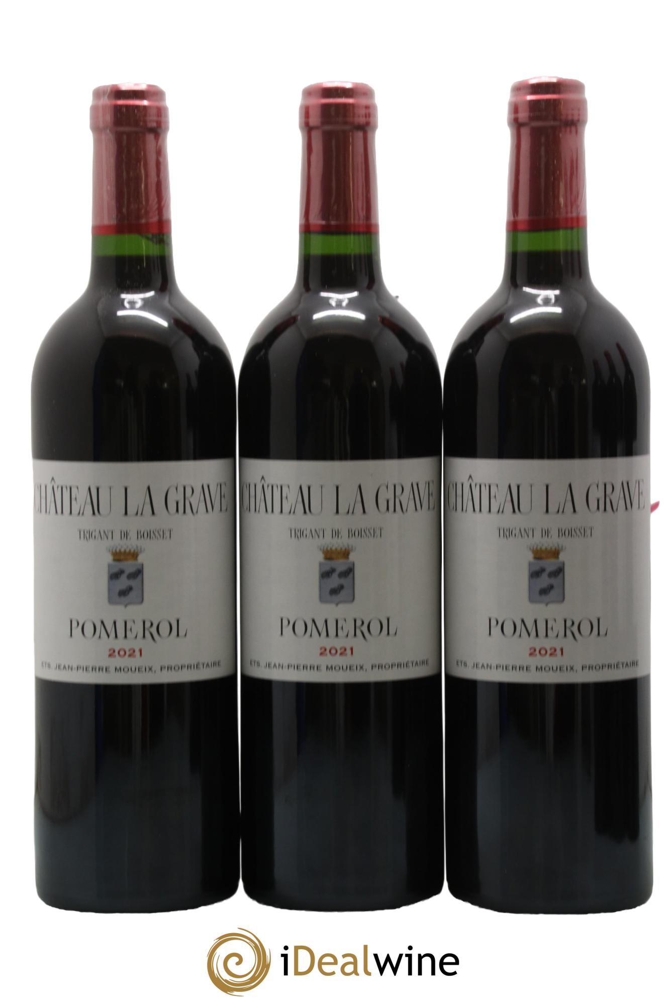 Château La Grave à Pomerol (Trigant de Boisset) 2021 - Lotto di 6 bottiglie - 1