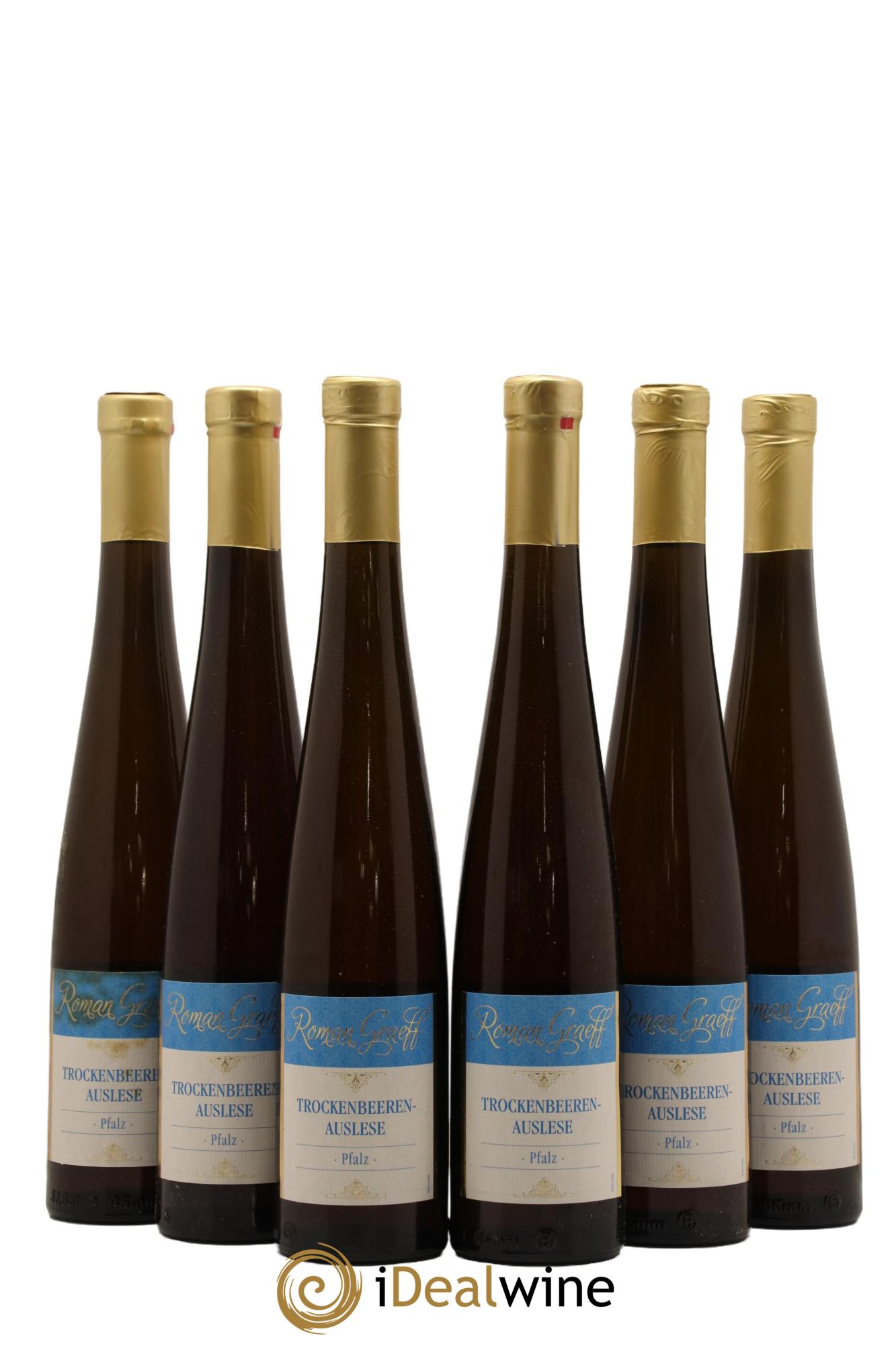 Allemagne Pfalz Trockenbeerenauslese Roman Graeff 2015 - Lot de 6 demi bouteilles - 0