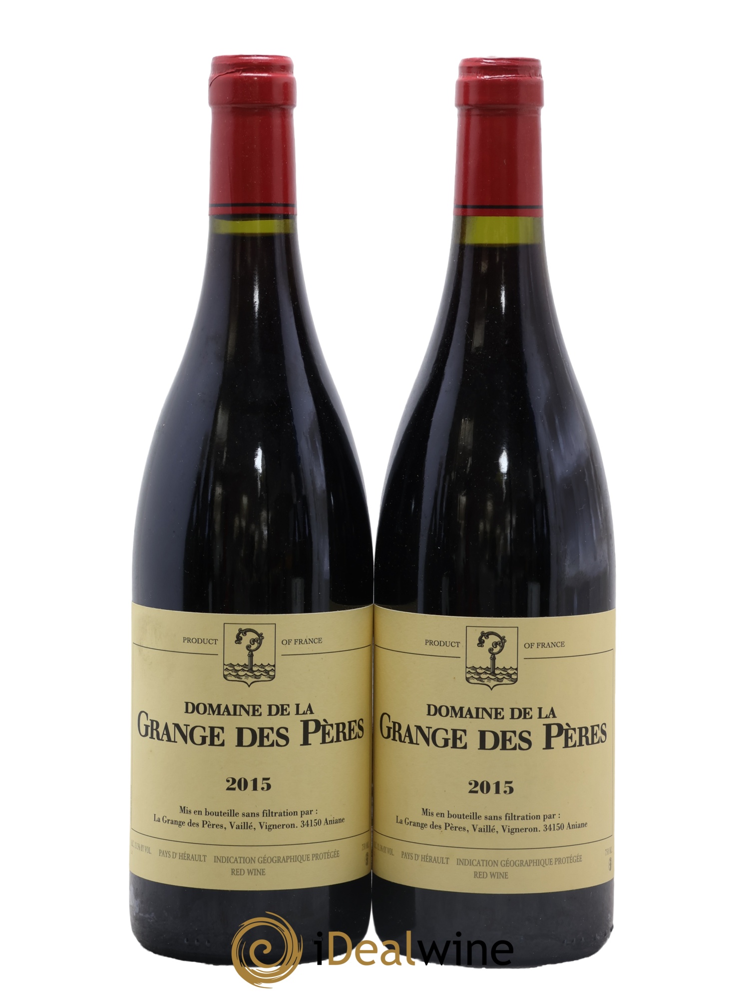 Pays d'Hérault Grange des Pères Laurent Vaillé 2015 - Lot de 2 bouteilles - 0