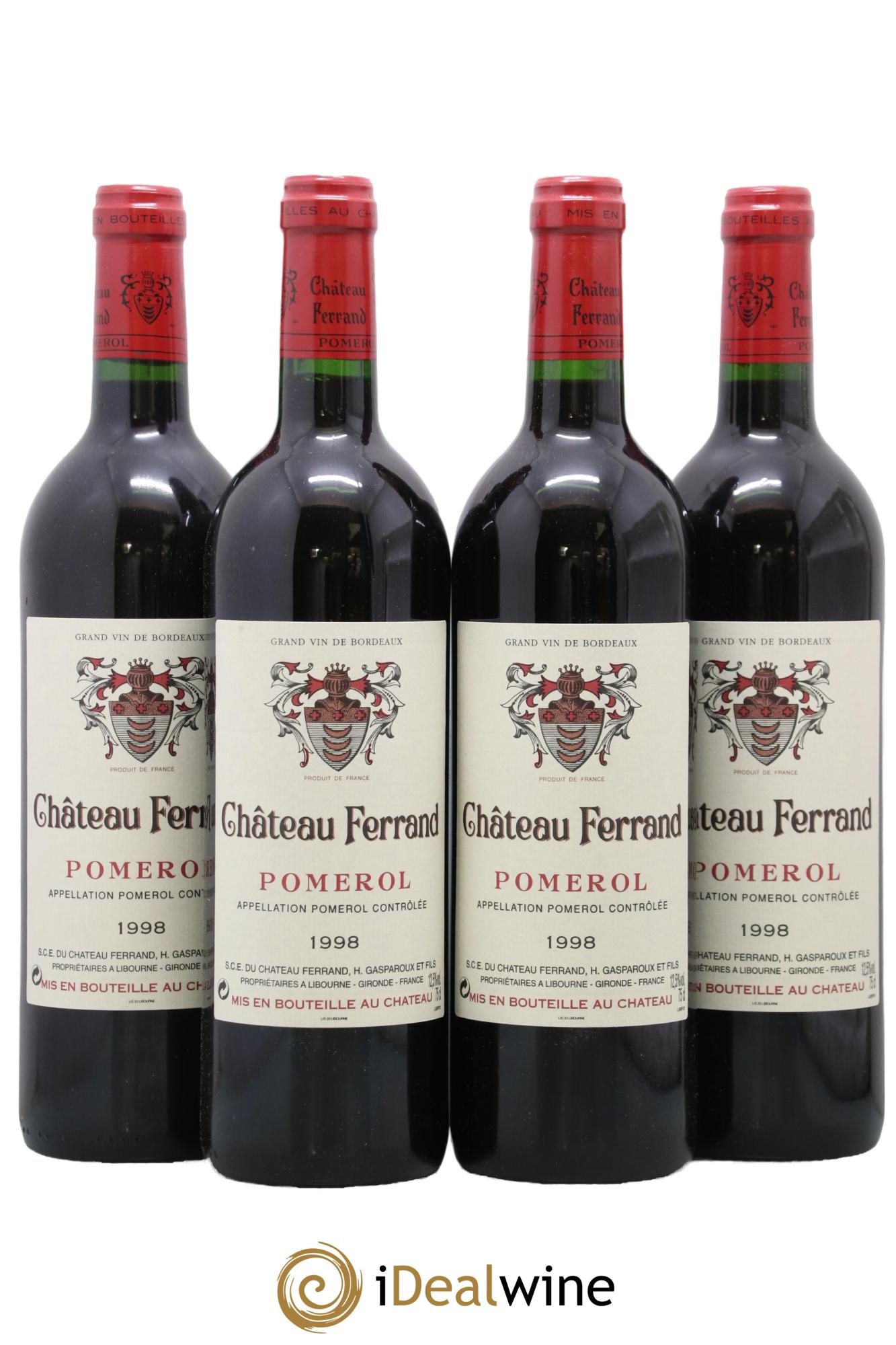 Château Ferrand 1998 - Posten von 4 Flaschen - 0