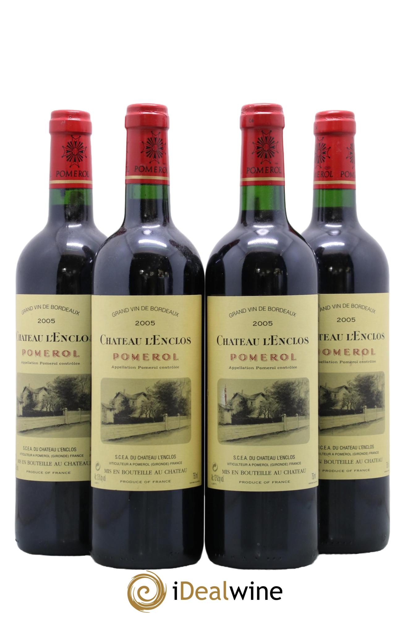 Château l' Enclos 2005 - Lot de 4 bouteilles - 0