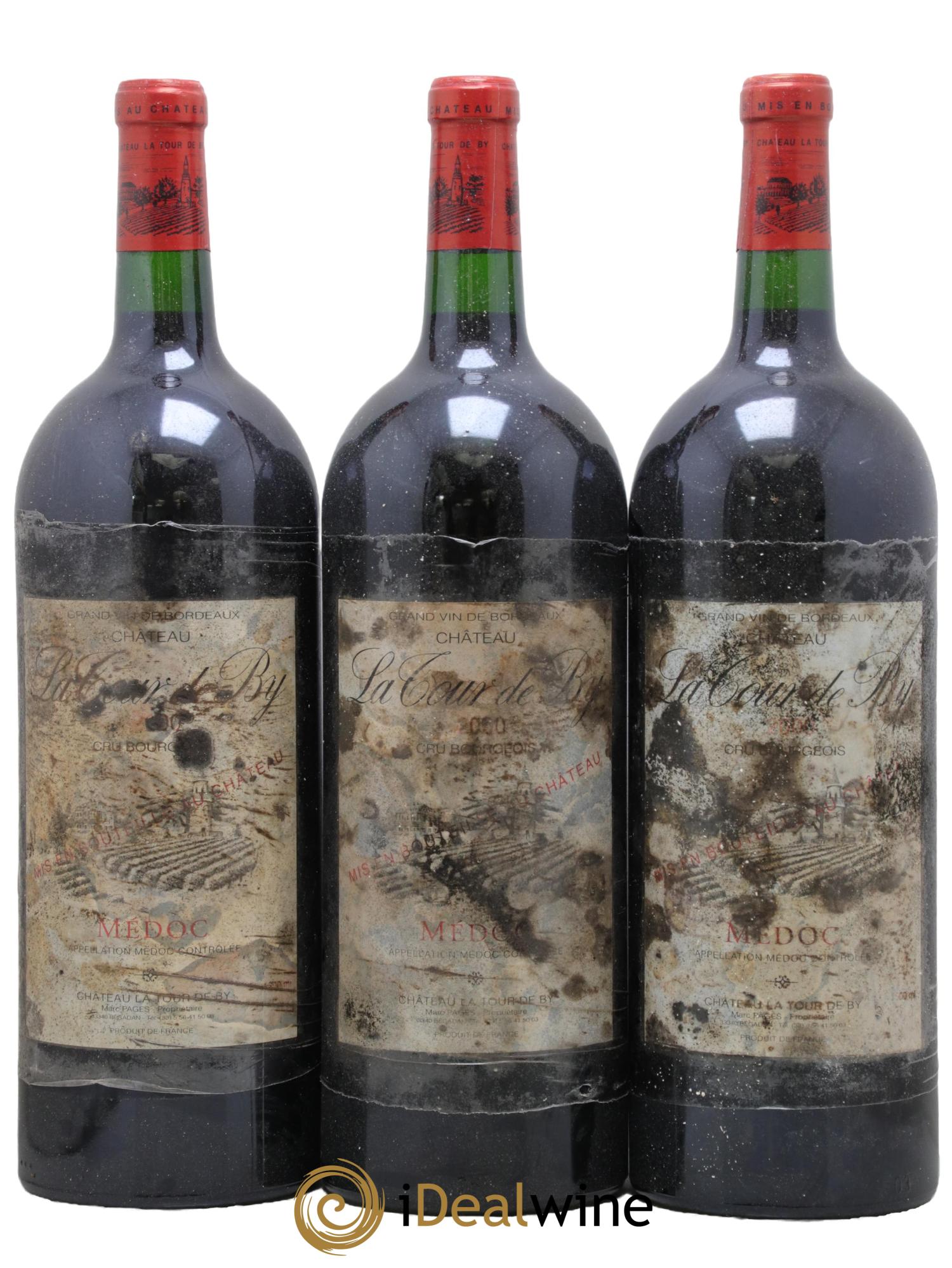 Château La Tour de By Cru Bourgeois 2000 - Posten von 3 Magnum - 0