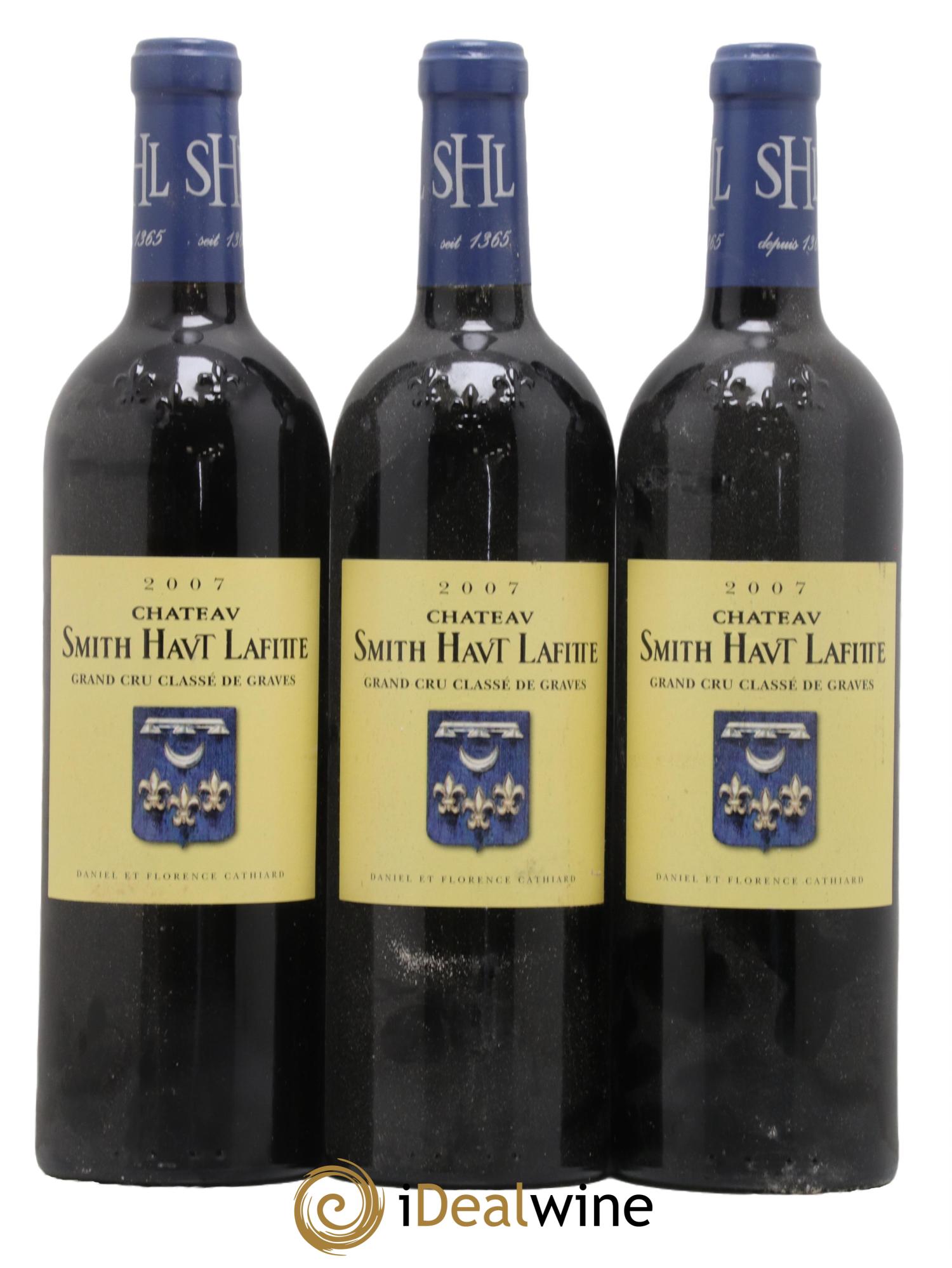 Château Smith Haut Lafitte Cru Classé de Graves 2007 - Lot de 3 bouteilles - 0