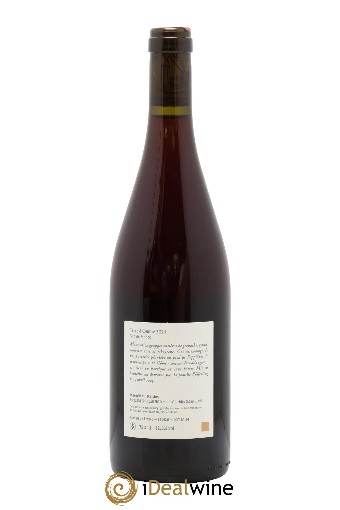 Vin de France Terre d'Ombre L'Anglore 2024 - Lot of 1 bottle - 1