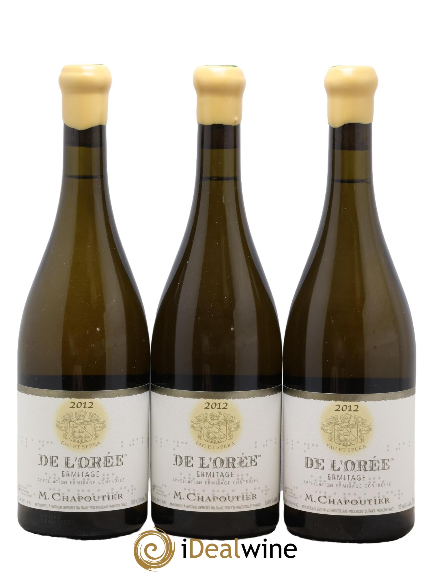 Hermitage Ermitage de l'Orée Chapoutier 2012 - Lotto di 3 bottiglie - 0