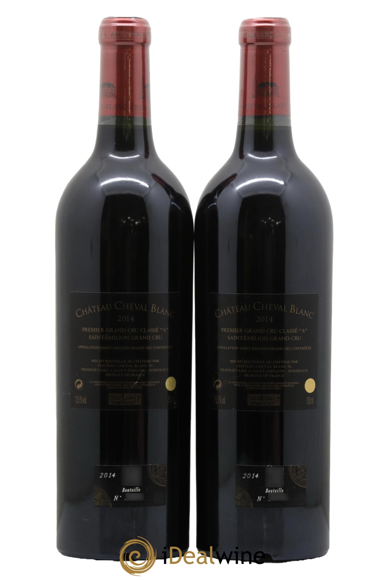 Château Cheval Blanc 1er Grand Cru Classé A 2014 - Lot de 2 bouteilles - 1