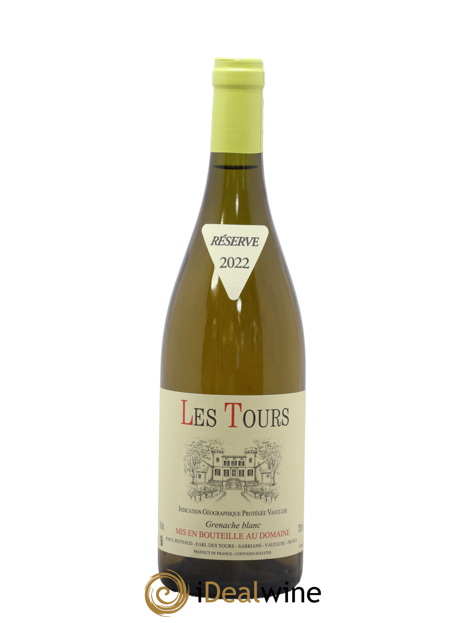 Vaucluse (Vin de Pays de Vaucluse) Les Tours Grenache Blanc Emmanuel Reynaud 2022 - Lot de 1 bouteille - 0