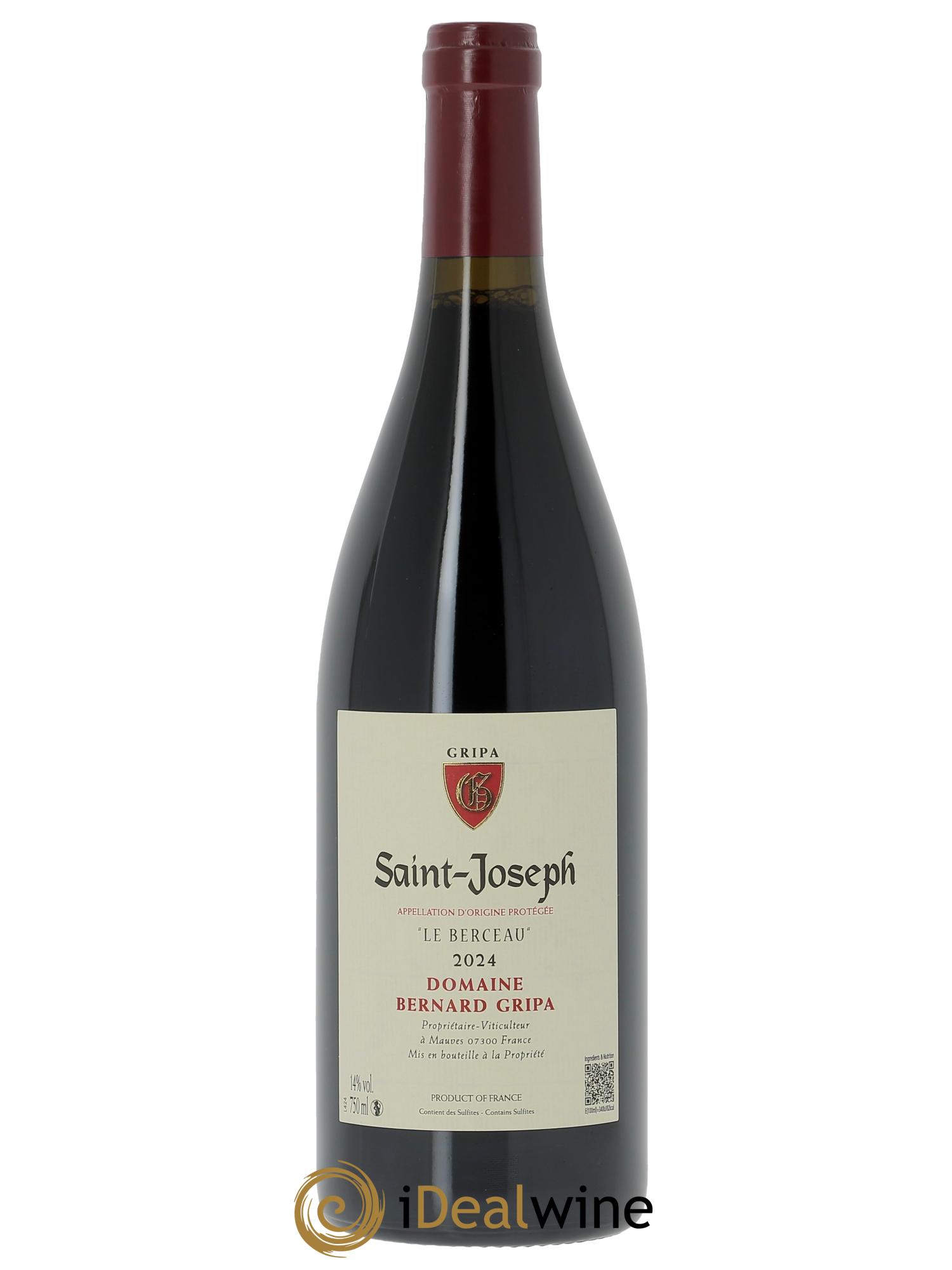 Saint-Joseph Le Berceau Bernard Gripa (Domaine) 2024 - Lotto di 1 bottiglia - 0